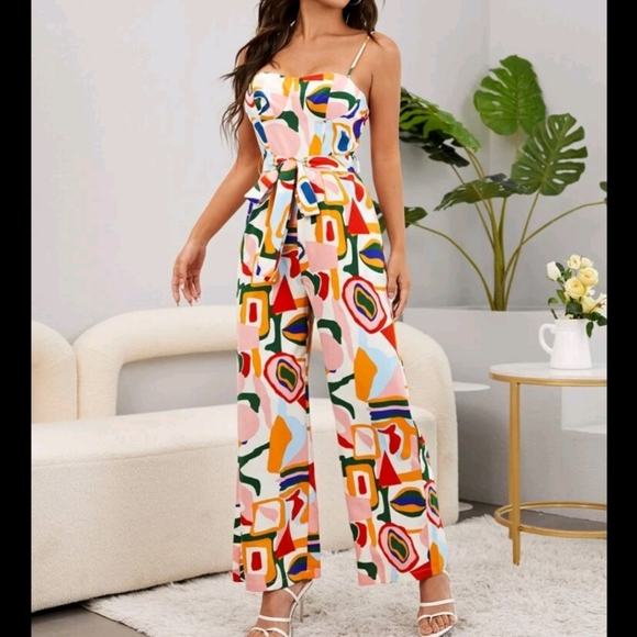 Bustier Belted Jumpsuit - Picture 5 of 7